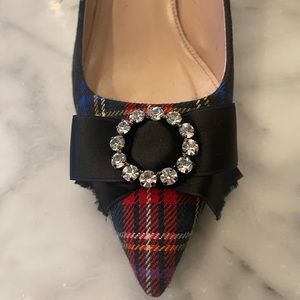 J.Crew Plaid Block Heel